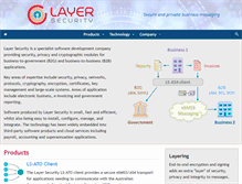 Tablet Screenshot of layersecurity.com